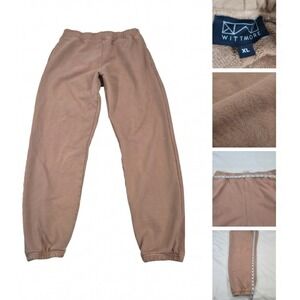Standard Issue Wittmore Sweatpants XL Pink Tan Slouchy Heavyweight USA Made